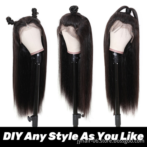 Factory Price Swiss 13x6 HD Lace Frontal Wig Pre Plucked Brazilian Hair Wig With Black Women 100% Human Hair Wig Lace Front